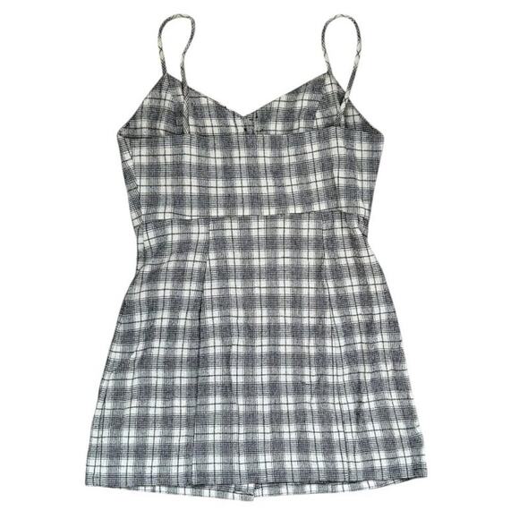 Zara TRF Collection Plaid Mini Dress Button Front Fitted Summer Casual Size S - Picture 3 of 8